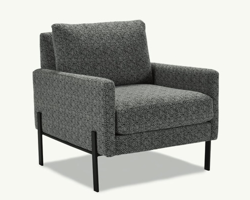 STRYKER ACCENT CHAIR IN GREY FABRIC