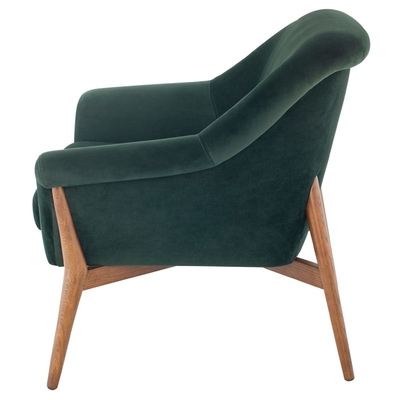 CHARLIZE ACCENT CHAIR IN GREEN FABRIC