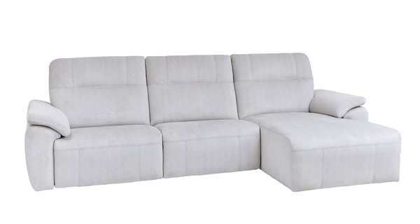 Rowan sectional in White Leather.