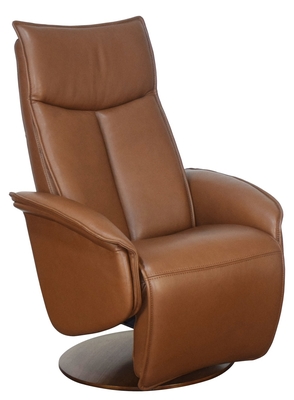 Q90 Recliner in Brown Leather.