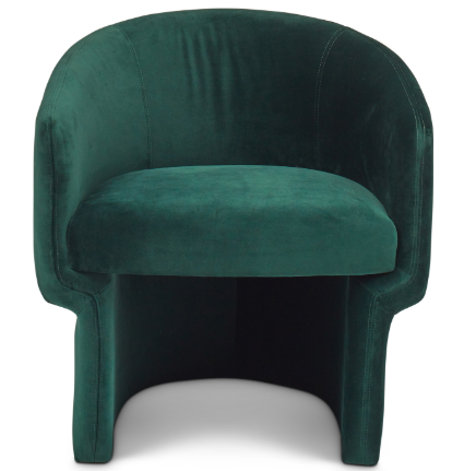 JESSIE ACCENT CHAIR IN GREEN FABRIC