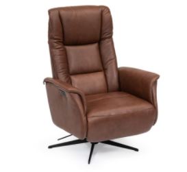 #8004 recliner in dark brown
