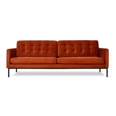 Towne sofa in orange.